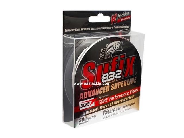 Sufix - 832 Advanced Superline 300yds - 15LB / GHOST - Braided/PE Line | Eastackle