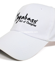 Megabass - Field Cap - WHITE WITH BLACK BRUSH LOGO