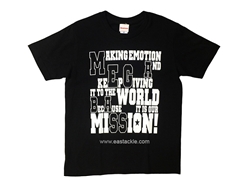 Megabass - MESSAGE T-Shirt (L) BLACK