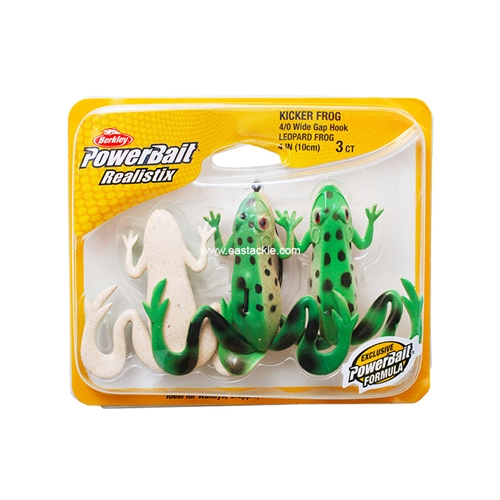 Berkley - PowerBait Realistix Kicker Frog - Soft Plastic Frog Bait | Eastackle