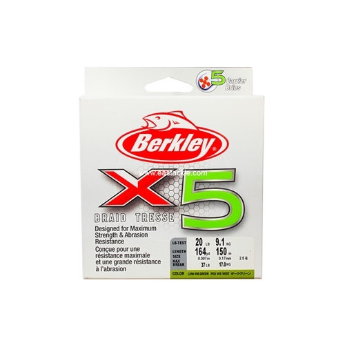 Berkley - X5 - Braided / PE Line | Eastackle