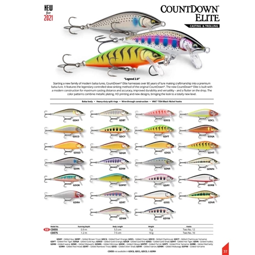 Rapala - Countdown Elite CDE55 - Sinking Minnow | Eastackle