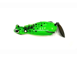 An Lure - Slide Lizz 60 - GREEN - Floating Hollow Body Frog Bait | Eastackle
