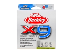 Berkley - X9 150m - 40LB - LOW VIS GREEN - Braided/PE Line | Eastackle