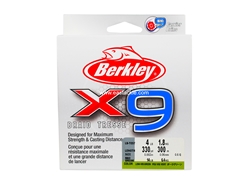 Berkley - X9 300m - 4LB - LOW VIS GREEN - Braided | Eastackle/PE Line