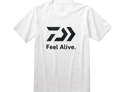 Daiwa - 2019 "FEEL ALIVE" Short Sleeve T-Shirt - DE-83009 - WHITE - Men's L Size | Eastackle