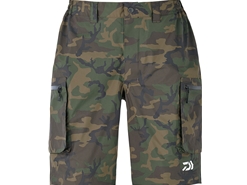 Daiwa - 2019 Water Repellent Dry Half Shorts - DR-51009P - GREEN CAMO - Men's L Size | Eastackle