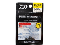 Daiwa - Bassers Worm Sinker TG New Bullet 2.6g - 3/32oz (5pcs) | Eastackle