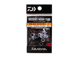 Daiwa - Bassers Worm Tube - 6mm (OD) - 2.5mm (Length) - Soft Bait Neko Rig Accessory | Eastackle