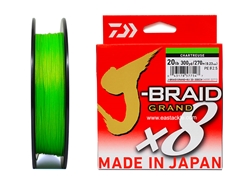 Daiwa - J-Braid Grand x8 - CHARTERUSE 20lbs 300yards - Braided/PE Fishing Line | Eastackle