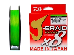 Daiwa - J-Braid Grand x8 - CHARTERUSE 30lbs 150yards - Braided/PE Fishing Line | Eastackle