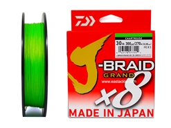 Daiwa - J-Braid Grand x8 - CHARTERUSE 30lbs 300yards - Braided/PE Fishing Line | Eastackle
