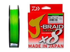 Daiwa - J-Braid Grand x8 - CHARTERUSE 40lbs 150yards - Braided/PE Fishing Line | Eastackle