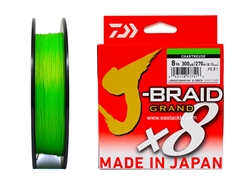 Daiwa - J-Braid Grand x8 - CHARTERUSE 8lbs 300yards - Braided/PE Fishing Line | Eastackle