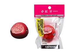 Daiwa - Kohga Bay Rubber Free Head Alpha 250grams - RED FANG RED - Tai-Rubber Jighead | Eastackle