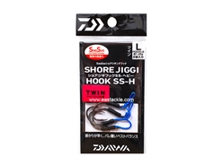 Daiwa - Shore Jiggi Hook - SS-H T - L - Short Shank Twin Assist Heavy Game Jigging Hook | Eastackle