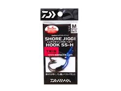 Daiwa - Shore Jiggi Hook - SS-H T - M - Short Shank Twin Assist Heavy Game Jigging Hook | Eastackle