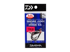 Daiwa - Shore Jiggi Hook - SS T - #2/0 - Short Shank Twin Assist Light Game Jigging Hook | Eastackle