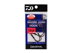 Daiwa - Shore Jiggi Hook - SS T - #3/0 - Short Shank Twin Assist Light Game Jigging Hook | Eastackle