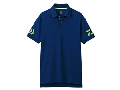 Daiwa - Short Sleeve Polo Shirt - DE-7906 - NAVY x SULPHUR SPRING - WOMEN'S L SIZE | Eastackle