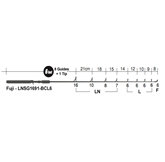 Fuji - T-LNSG1691-BCL6 - Bait Casting Guide Set (Titanium Frame) for 6’ Bass Type Luring Blank