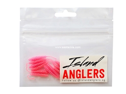 Island Anglers - Ribbed Straight Tail 1.6" - TUTTI FRUTTI PINK - Soft Plastic Swim Bait | Eastackle