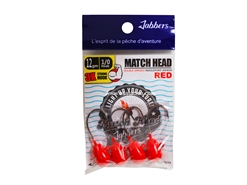 Jabbers - Match Head 12gms #1/0 - RED - Jigheads | Eastackle