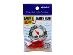 Jabbers - Match Head 5gram #4 - RED - Jighead | Eastackle