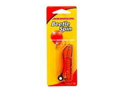 Johnson - Beetle Spin 1/4oz - BLACK CHART / ORANGE - Soft Plastic Jerk Bait Spinner Bait | Eastackle