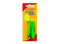 Johnson - Beetle Spin 1/4oz - CATALPA BLACK STRIPE / CHART - Soft Plastic Jerk Bait Spinner Bait | Eastackle