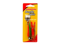 Johnson - Beetle Spin 1/4oz - FIRETIGER / NICKEL - Soft Plastic Jerk Bait Spinner Bait | Eastackle