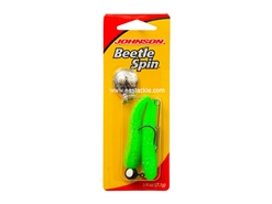 Johnson - Beetle Spin 1/4oz - GREEN CHART SPRINKLE / NICKEL - Soft Plastic Jerk Bait Spinner Bait | Eastackle