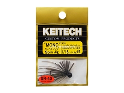 Keitech - Mono Spin Jig - SILVER FLASH MINNOW 416 (1/16oz) - Tungsten Skirted Jig Head | Eastackle