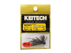 Keitech - Mono Spin Jig - SILVER FLASH MINNOW 416 (1/20oz) - Tungsten Skirted Jig Head | Eastackle