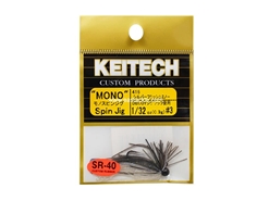 Keitech - Mono Spin Jig - SILVER FLASH MINNOW 416 (1/32oz) - Tungsten Skirted Jig Head | Eastackle
