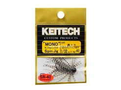 Keitech - Mono Spin Jig - SILVER TIGER 320 (1/32oz) - Tungsten Skirted Jig Head | Eastackle