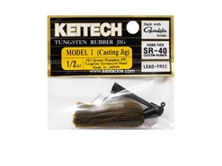Keitech - Tungsten Rubber Jig - MODEL I - GREEN PUMPKIN PP 101 (1/2oz) - Skirted Jig Heads | Eastackle