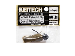 Keitech - Tungsten Rubber Jig - MODEL II - GREEN PUMPKIN PP 101 (5/16oz) - Skirted Jig Head | Eastackle