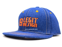 Legit Design - BLUE DENIM x ORANGE LOGO - Ball Cap | Eastackle