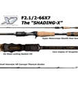 Megabass - Destroyer X7 - F2.1/2-66X7 - THE SHADING-X - Bait Casting Rod | Eastackle
