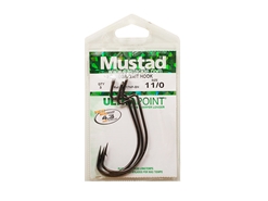 Mustad - HD Mega-Bait Hook - 38117NP-BN - #11/0 - Offset Worm Hook | Eastackle
