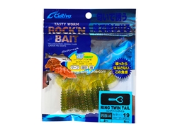 Owner - Cultiva Rockn' Bait - Ring Twin Tail - RB-4 - 2" - WATER MELON - Soft Plastic Swim Bait | Eastackle