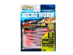 Owner - Cultiva SW Micro Worm 1.3" - PINK - MW-1 - Pinworm Soft Plastic Jerk Bait | Eastackle