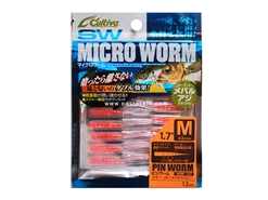 Owner - Cultiva SW Micro Worm 1.7" - GLITTER - MW-2 - Pinworm Soft Plastic Jerk Bait | Eastackle