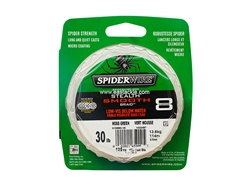 SpiderWire - Stealth Smooth 8 Carrier MOSS GREEN 125yards - 30LB - Braided/PE Line | Eastackle