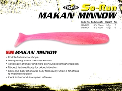 Storm - So-Run Makan Minnow 4" - LEWD SHRIMP - Soft Plastic Swim Bait | Eastackle