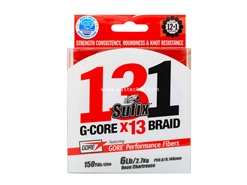 Sufix - 131 G-Core X13 - 150yds - 6LB / LOW VIS GREEN - Braided/PE Line