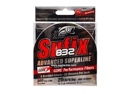 Sufix - 832 Advanced Superline 300yds - 20LB / GHOST - Braided/PE Line | Eastackle