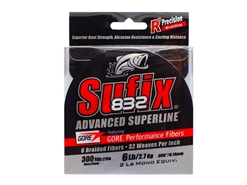Sufix - 832 Advanced Superline 300yds - 6LB / GHOST - Braided/PE Line | Eastackle