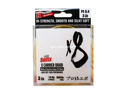 Sufix - X8 - 150yds - 3LB / HOT YELLOW - Braided/PE Line | Eastackle